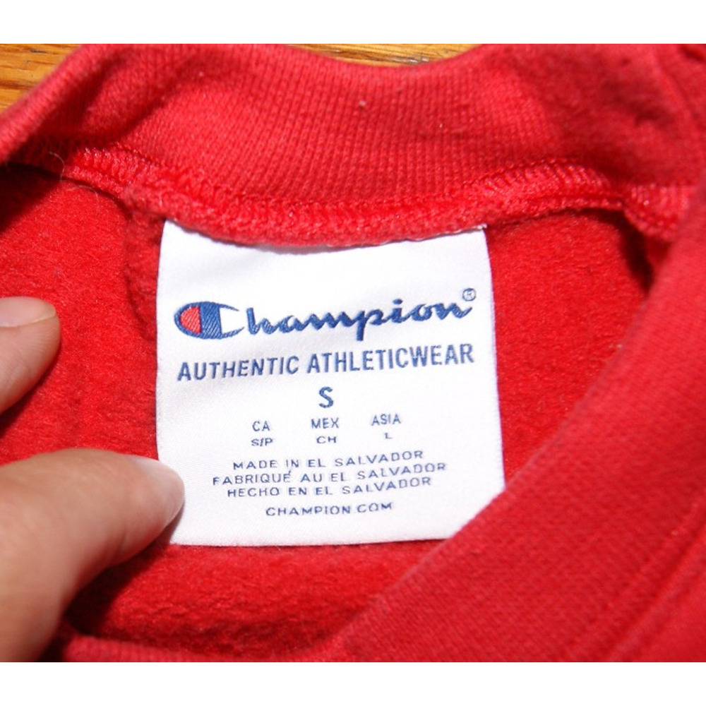 ILLINOIS STATE REDBIRDS ISU Red Champion Small Crewneck Sweatshirt Script Logo - Picture 3 of 8